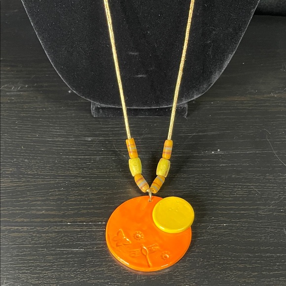 Clay Pendant Necklace Handmade by Me - Picture 5 of 5